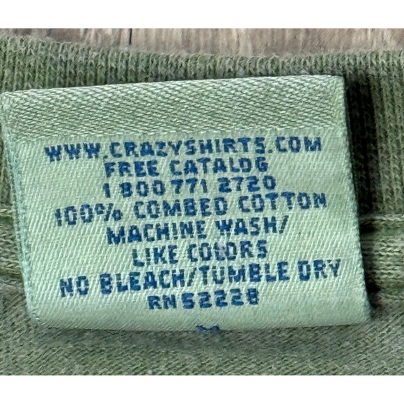 Y2K Vintage Crazy Shirts Hawaii UH Football Medium Graphic T-Shirt Ti Leaf Dye - Picture 7 of 7